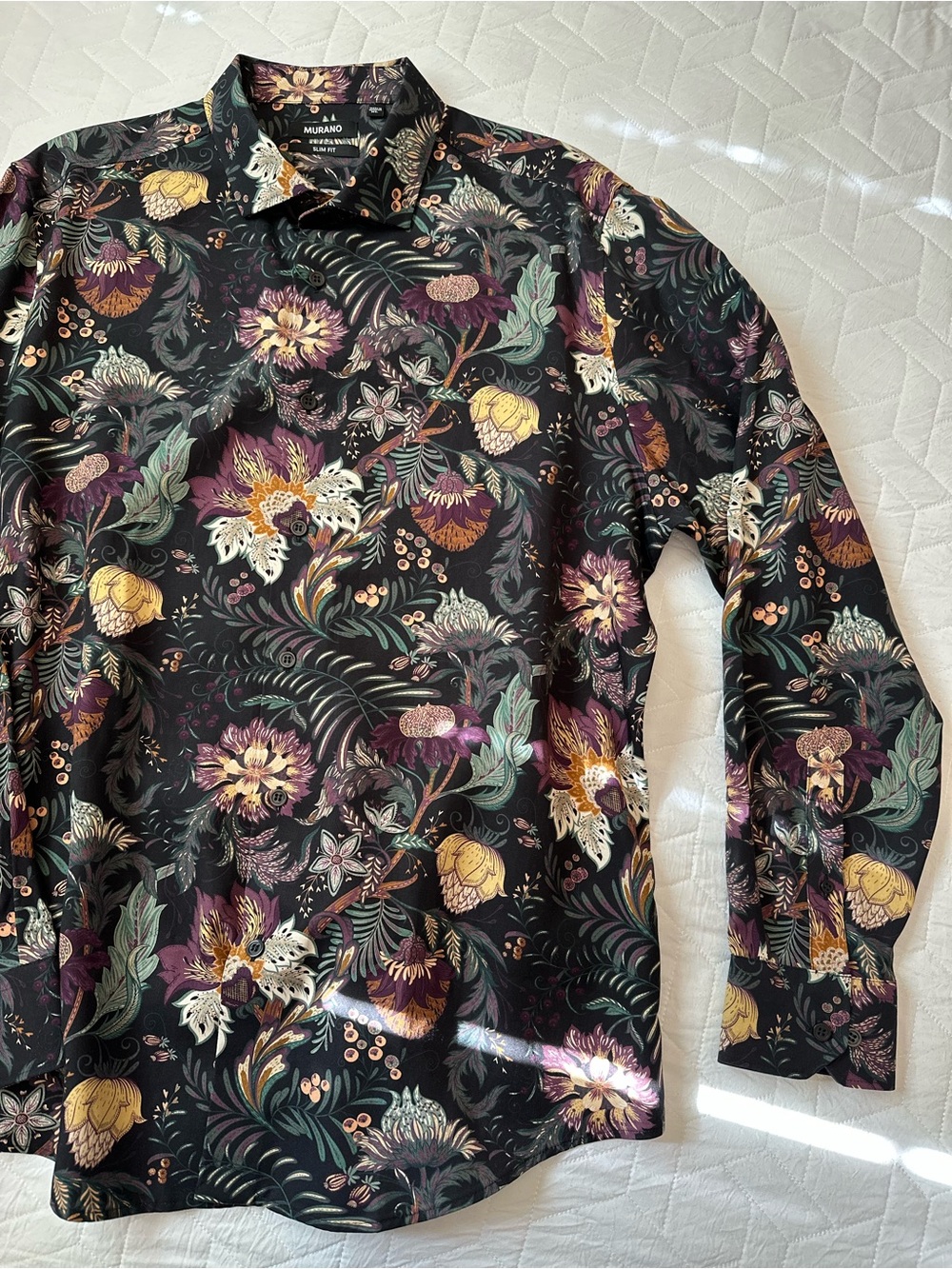 Men’s Murano Long Sleeve Button-Down Shirt Size XL NEW